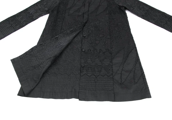 ISSEY MIYAKE HaaT Silk Blend Embroidery Shirt Tunic K-173361_011