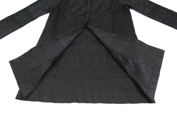 ISSEY MIYAKE HaaT Silk Blend Embroidery Shirt Tunic K-173361_012