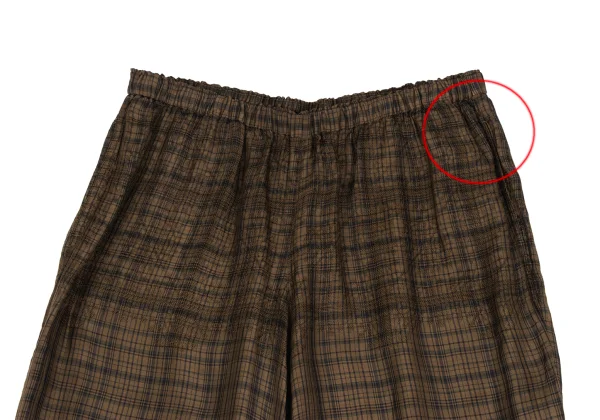 ISSEY MIYAKE HaaT Cupra Check Design Weave Pants K-173362_002