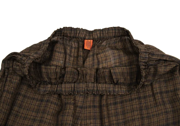 ISSEY MIYAKE HaaT Cupra Check Design Weave Pants K-173362_005
