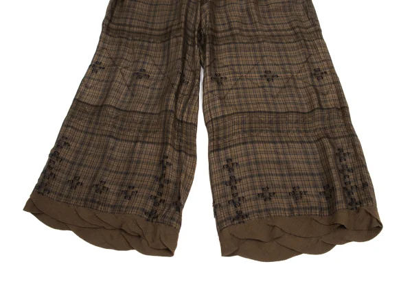 ISSEY MIYAKE HaaT Cupra Check Design Weave Pants K-173362_006