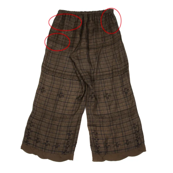 ISSEY MIYAKE HaaT Cupra Check Design Weave Pants K-173362_009
