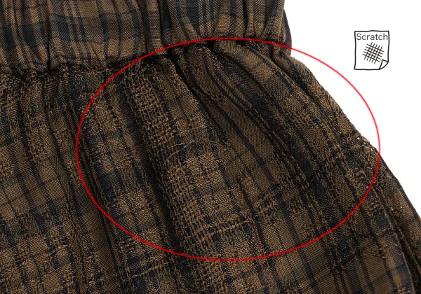 ISSEY MIYAKE HaaT Cupra Check Design Weave Pants K-173362_010