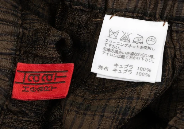 ISSEY MIYAKE HaaT Cupra Check Design Weave Pants K-173362_015