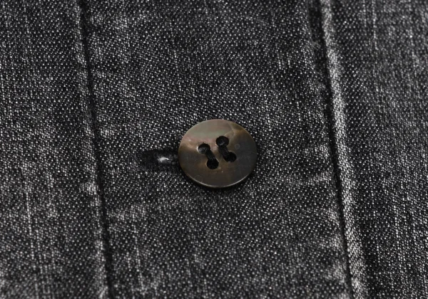 ISSEY MIYAKE HaaT Cotton Blend Pintuck Denim Half Coat K-173364_006