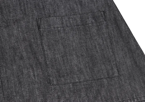ISSEY MIYAKE HaaT Cotton Blend Pintuck Denim Half Coat K-173364_011