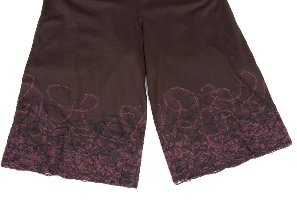 ISSEY MIYAKE HaaT Cotton Rayon Hem Embroidered Shorts K-173366_004