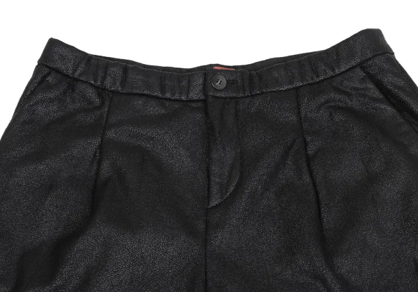 ISSEY MIYAKE HaaT Faux Fur Switching Printed Shorts K-173367_003