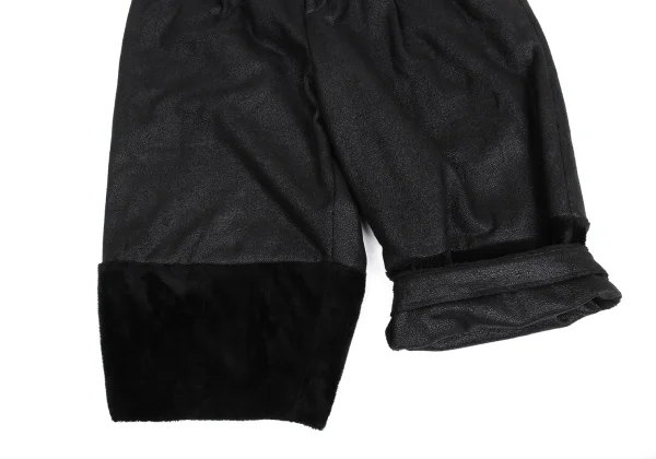 ISSEY MIYAKE HaaT Faux Fur Switching Printed Shorts K-173367_009