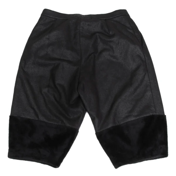 ISSEY MIYAKE HaaT Faux Fur Switching Printed Shorts K-173367_010