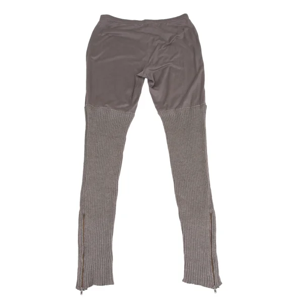 ISSEY MIYAKE HaaT Lyocell Cotton Rib Knit Slim Pants K-173369_008