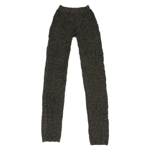 ISSEY MIYAKE HaaT Poly Glitter Leggings Black,Gold 2 K-173371_001