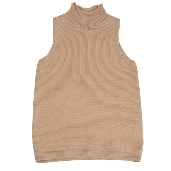 Max Mara Wool high Neck Sleeveless Knit Top K-173375_002