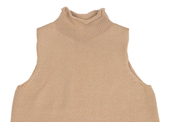 Max Mara Wool high Neck Sleeveless Knit Top K-173375_003