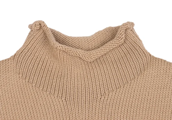 Max Mara Wool high Neck Sleeveless Knit Top K-173375_004