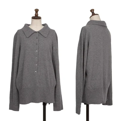 Max Mara Cashmere Blend Wool Pullover Knit Shirt