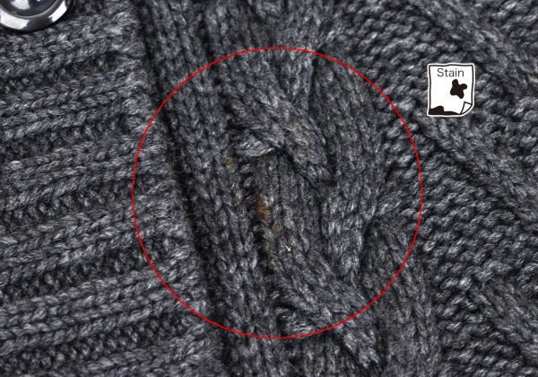 Max Mara Cashmere Blend Wool Double Cable Knit Jacket K-173377_004