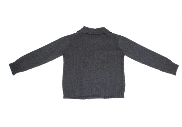 Max Mara Cashmere Blend Wool Double Cable Knit Jacket K-173377_013