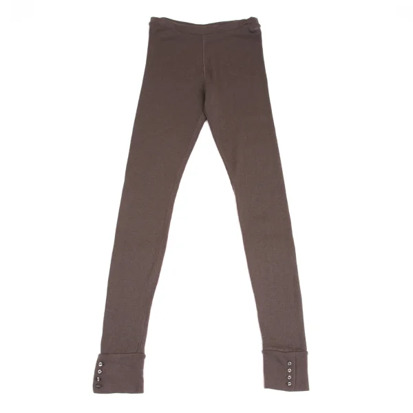 Max Mara Wool Rib Knit Leggings Mocha L K-173378_001