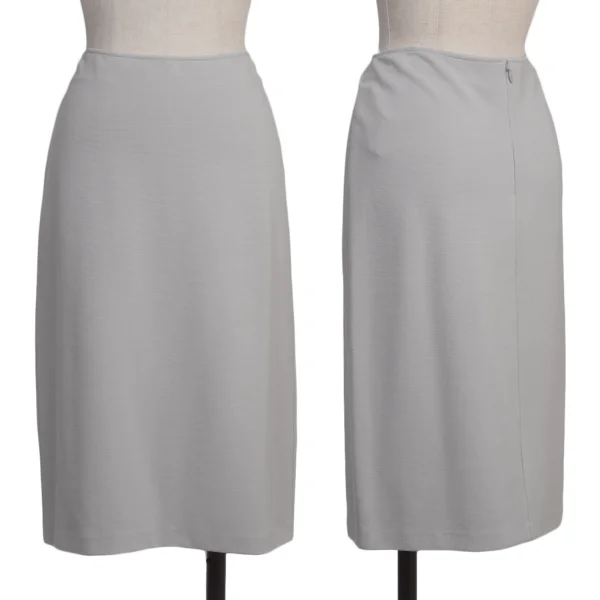 EMPORIO ARMANI Narrow Rib Skirt Grey 40 K-173382_001