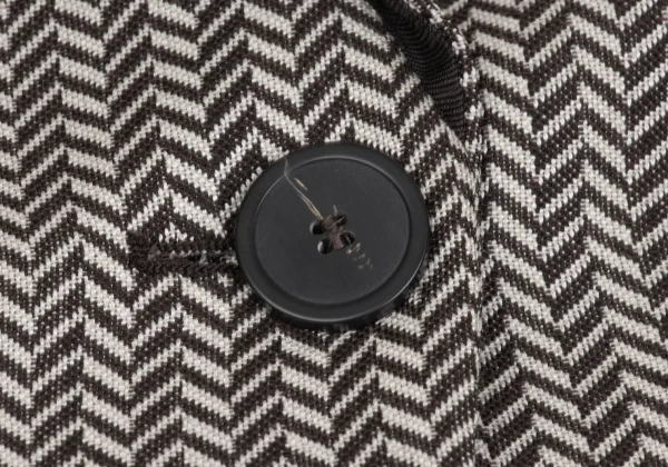 ARMANI COLLEZIONI Wool Silk Herringbone Jacket K-173383_008