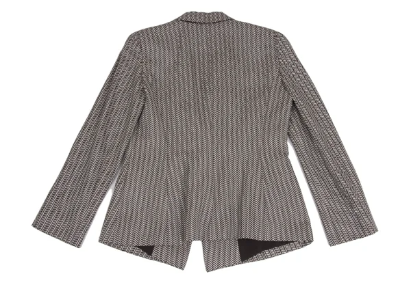 ARMANI COLLEZIONI Wool Silk Herringbone Jacket K-173383_011