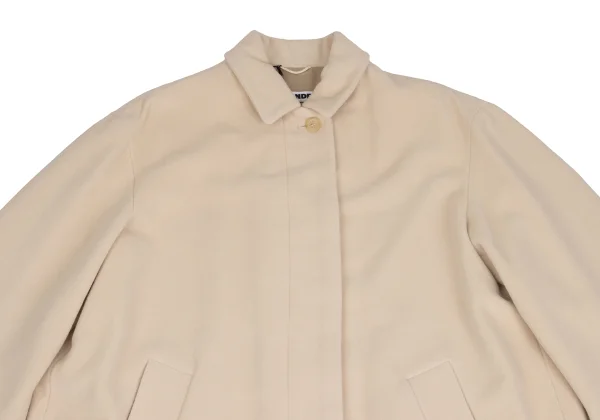 JIL SANDER Wool Angola Balmacaan Coat K-173386_003