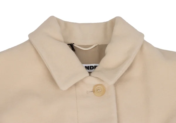 JIL SANDER Wool Angola Balmacaan Coat K-173386_004