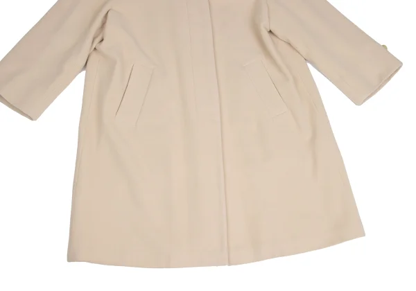 JIL SANDER Wool Angola Balmacaan Coat K-173386_011