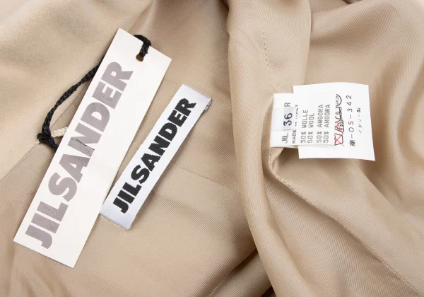 JIL SANDER Wool Angola Balmacaan Coat K-173386_018
