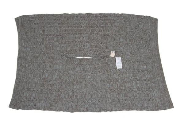 45rpm 45R Wool Cable Knit Poncho K-173387_004