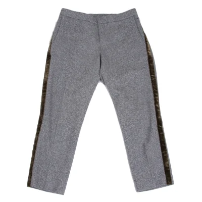 45rpm 45R Velour Line Herringbone Wool Pants