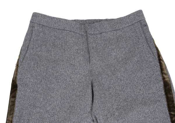45rpm 45R Velour Line Herringbone Wool Pants K-173394_002