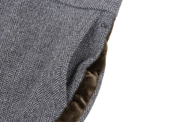 45rpm 45R Velour Line Herringbone Wool Pants K-173394_003