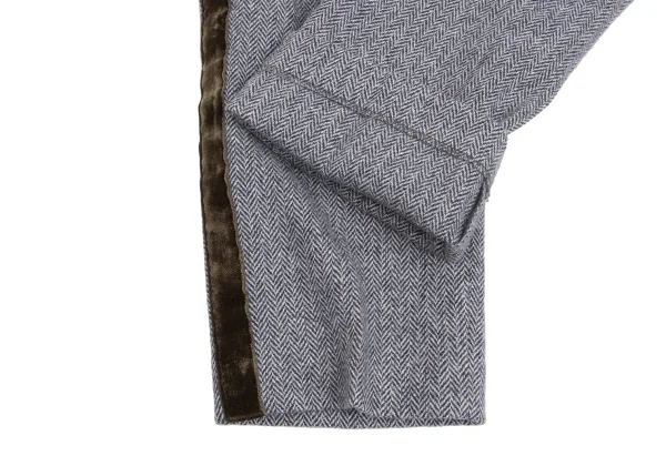 45rpm 45R Velour Line Herringbone Wool Pants K-173394_008