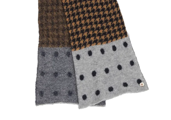 45rpm 45R Dot Houndstooth Switching Stole K-173399_003