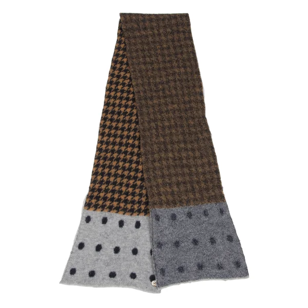 45rpm 45R Dot Houndstooth Switching Stole K-173399_004