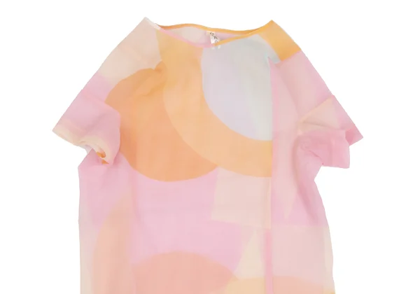 COMME des GARCONS Geometric Lump Sheer T Shirt K-173400_003