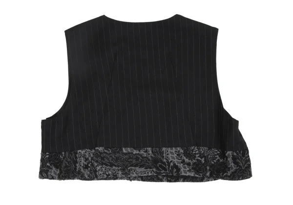 COMME des GARCONS Hem Switching Pin Stripe Dart Vest K-173401_011