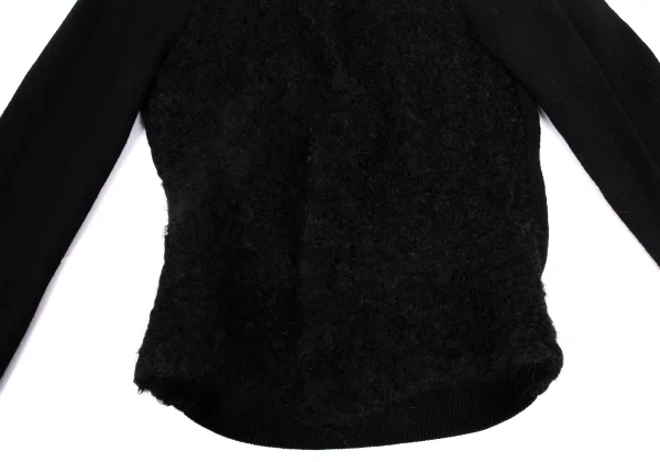 COMME des GARCONS Ribbed Sleeve Mohair Cardigan K-173402_007