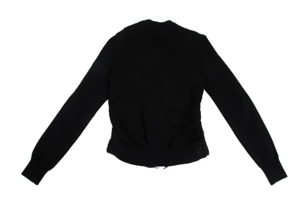 COMME des GARCONS Ribbed Sleeve Mohair Cardigan K-173402_010