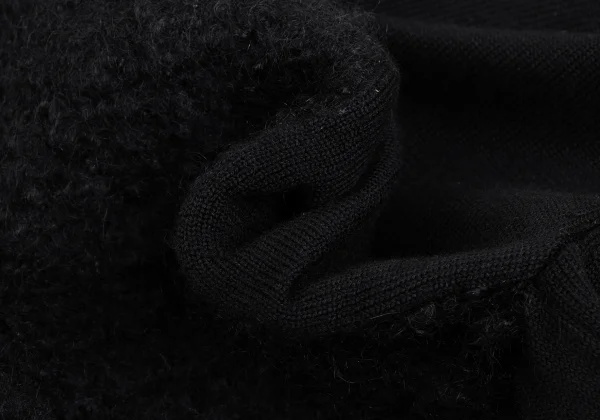 COMME des GARCONS Ribbed Sleeve Mohair Cardigan K-173402_011