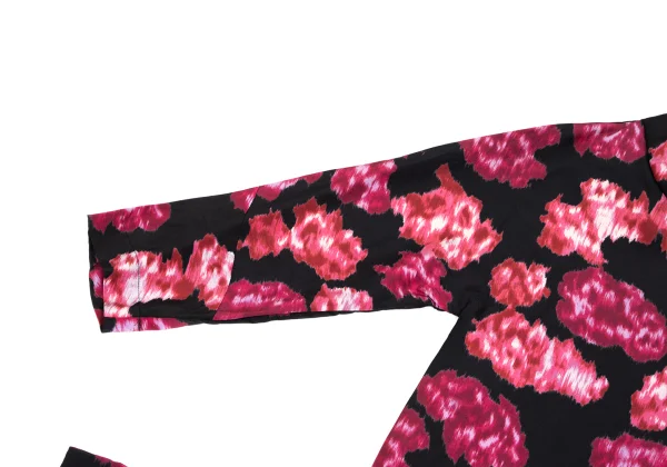 COMME des GARCONS Silk Printed Two Dimensional Round Collar Dress K-173404_005