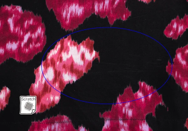 COMME des GARCONS Silk Printed Two Dimensional Round Collar Dress K-173404_012