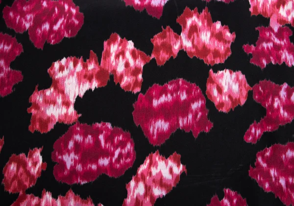 COMME des GARCONS Silk Printed Two Dimensional Round Collar Dress K-173404_014