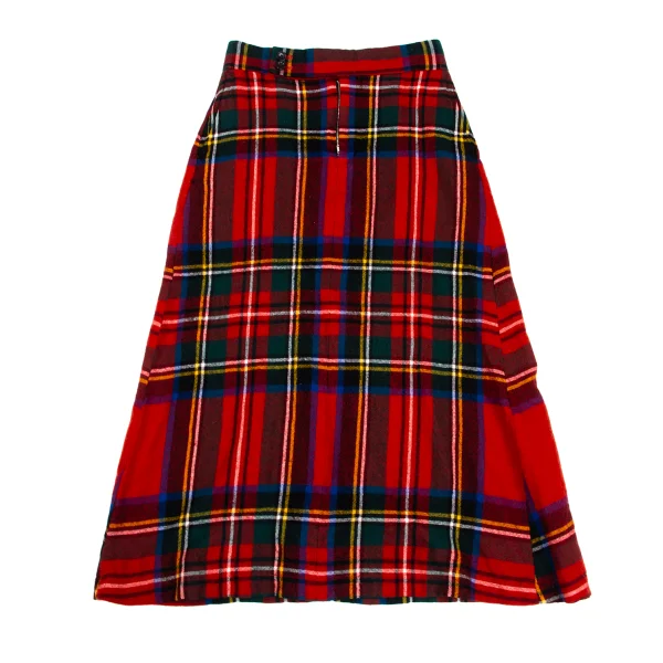 COMME des GARCONS Wool Fulling Checked Skirt K-173407_002