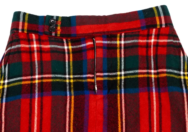 COMME des GARCONS Wool Fulling Checked Skirt K-173407_004