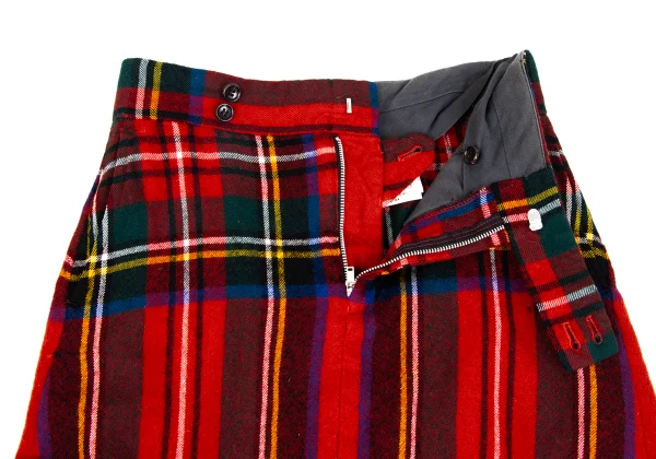 COMME des GARCONS Wool Fulling Checked Skirt K-173407_007