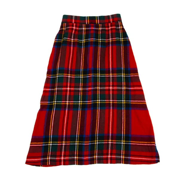 COMME des GARCONS Wool Fulling Checked Skirt K-173407_012