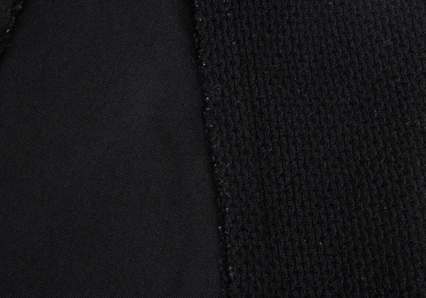 COMME des GARCONS Wool Cutting Knit Switching Wrap Skirt K-173408_013
